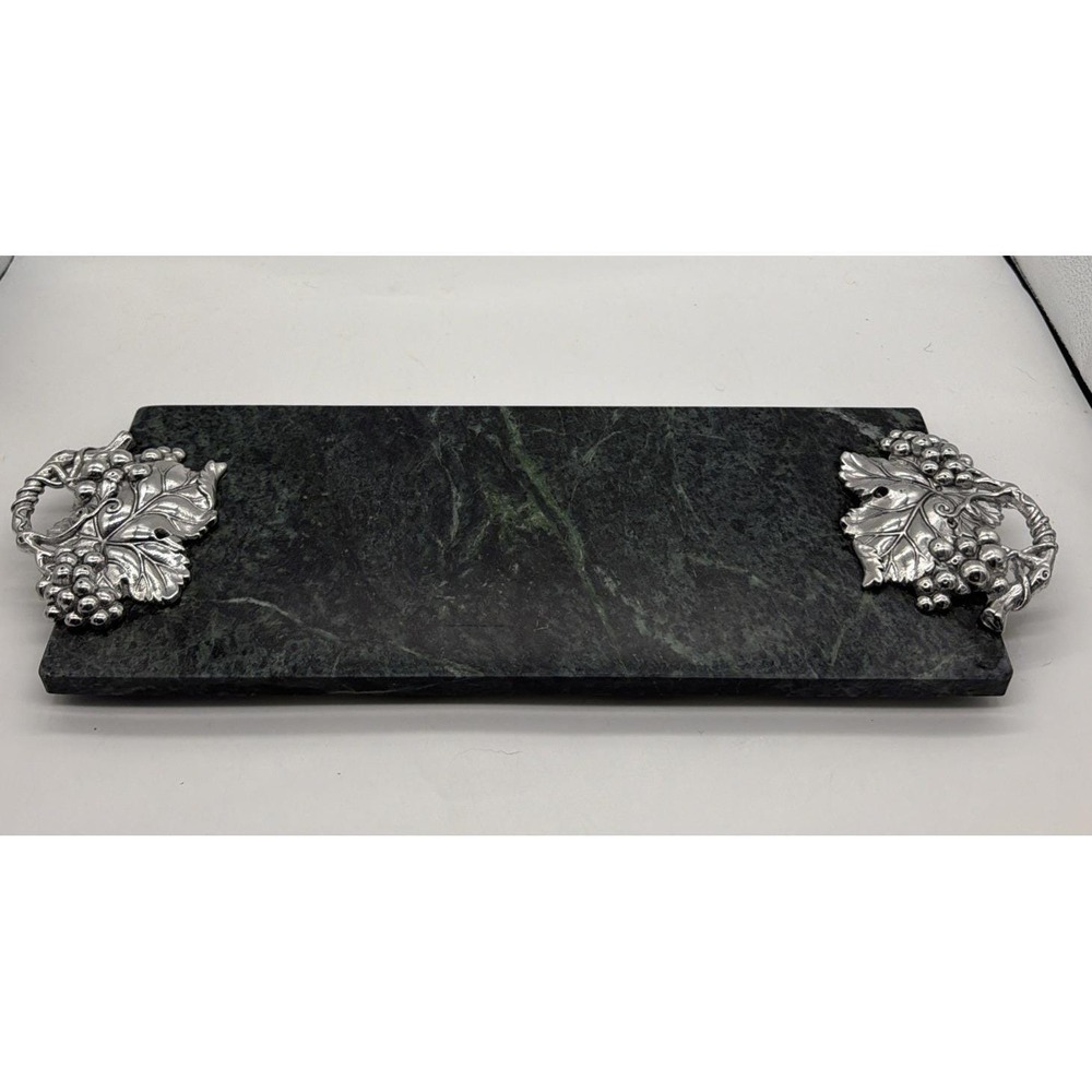 Arthur Court‎ Grape Green Marble Rectangular Serving Tray